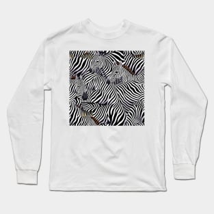 [AI Art] Plenty of zebras Long Sleeve T-Shirt